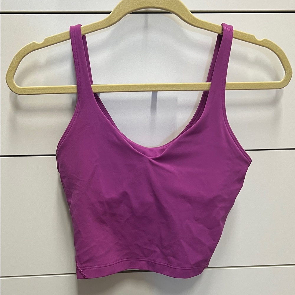 lululemon athletica Purple Scoop Neck Sports Bra Tank